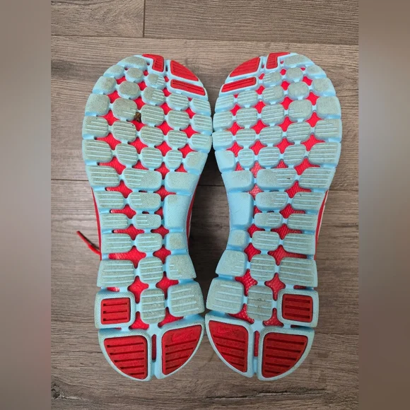 Nike Women's Flex 2013 Running Shoes Size 9.5 EUC Grey Blue Red - Picture 8 of 9